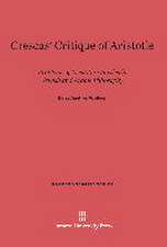 Crescas' Critique of Aristotle