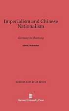 Imperialism and Chinese Nationalism