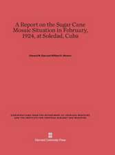 A Report on the Sugar Cane Mosaic Situation in February, 1924, at Soledad, Cuba