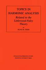 Topics in Harmonic Analysis Related to the Littlewood–Paley Theory. (AM–63), Volume 63