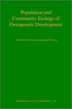 Population and Community Ecology of Ontogenetic Development