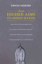 From Higher Aims to Hired Hands – The Social Transformation of American Business Schools and the Unfulfilled Promise of Management as a Profess