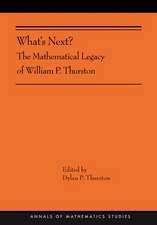 What`s Next? – The Mathematical Legacy of William P. Thurston (AMS–205)