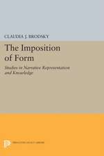 The Imposition of Form – Studies in Narrative Representation and Knowledge