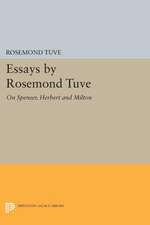 Essays by Rosemond Tuve – On Spenser, Herbert and Milton