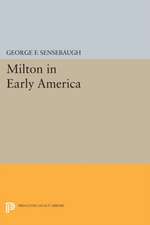 Milton in Early America