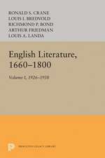 English Literature, Volume 1 – 1660–1800