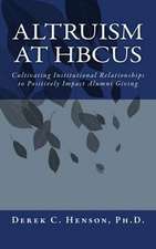 Altruism at Hbcus