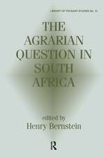 The Agrarian Question in South Africa