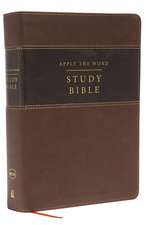 NKJV, Apply the Word Study Bible, Large Print, Leathersoft, Brown, Red Letter: Live in His Steps