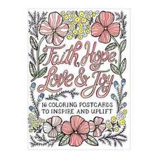 FAITH HOPE LOVE & JOY COLORING POSTCARDS