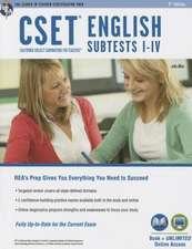 Cset English Subtests I-IV Book + Online