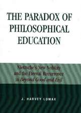 The Paradox of Philosophical Education