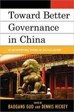 Toward Better Governance in China