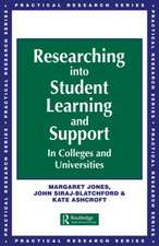 Researching into Student Learning and Support in Colleges and Universities