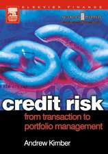 Credit Risk: From Transaction to Portfolio Management