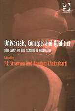 Universals, Concepts and Qualities