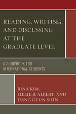 Reading, Writing, and Discussing at the Graduate Level