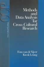 Methods and Data Analysis for Cross-Cultural Research