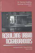 Rebuilding Urban Neighborhoods