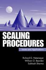 Scaling Procedures: Issues and Applications