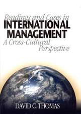 Readings and Cases in International Management: A Cross-Cultural Perspective