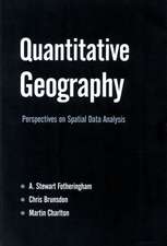 Quantitative Geography: Perspectives on Spatial Data Analysis