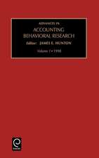 Advances in Accounting Behavioral Research