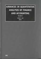 Advances in Quantitative Analysis of Finance and Accounting