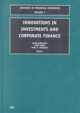 Innovations in Investments and Corporate Finance