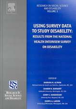 Using Survey Data to Study Disability – Results from the National Health Survey on Disability