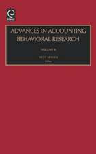 Advances in Accounting Behavioral Research