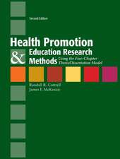 Health Promotion & Education Research Methods: Using the Five Chapter Thesis/ Dissertation Model