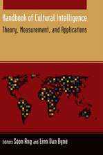 Handbook of Cultural Intelligence: Theory, Measurement, and Applications