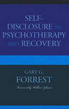 Self-Disclosure in Psychotherapy and Recovery