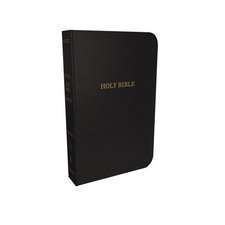 KJV, Thinline Reference Bible, Bonded Leather, Black, Thumb Indexed, Red Letter, Comfort Print