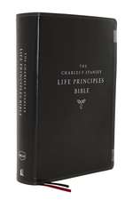 The NKJV, Charles F. Stanley Life Principles Bible, 2nd Edition, Leathersoft, Black, Comfort Print