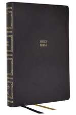 KJV, Paragraph-style Large Print Thinline Bible, Leathersoft, Black, Red Letter, Thumb Indexed, Comfort Print