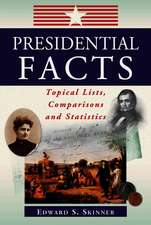 Presidential Facts: Topical Lists, Comparisons and Statistics