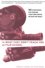 What They Don't Teach You At Film School: 161 Strategies for Making Your Own Movie No Matter What