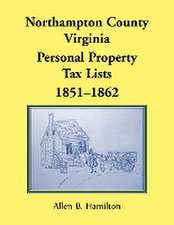 Northampton County, Virginia Personal Property Tax Lists, 1851-1862