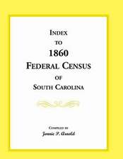 Index to 1860 Federal Census of South Carolina