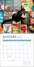 Cats and Books 2026 Wall Calendar