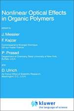 Nonlinear Optical Effects in Organic Polymers