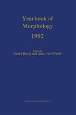 Yearbook of Morphology 1992