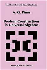 Boolean Constructions in Universal Algebras