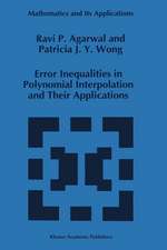 Error Inequalities in Polynomial Interpolation and Their Applications