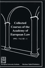 Collected Courses of the Academy of European Law:European Community Law, 1992