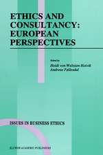 Ethics and Consultancy: European Perspectives