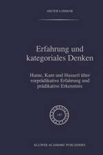 Erfahrung und Kategoriales Denken: Hume, Kant und Husserl über vorprädikative Erfahrung und prädikative Erkenntnis